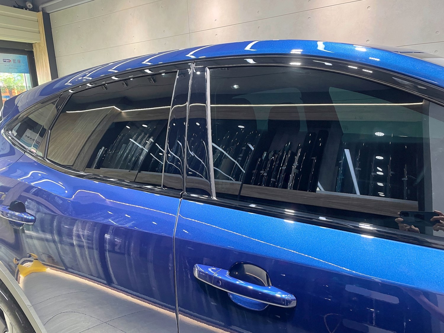 新北震宣汽車隔熱紙-Jaguar E‑PACE-前檔隔熱紙FSK冰鑽F45-車窗隔熱紙FSK冰鑽F30.F20